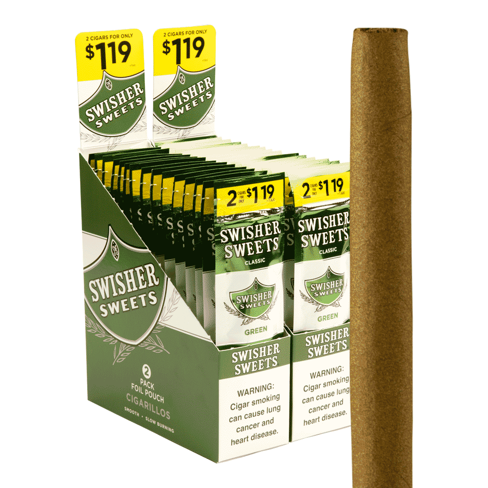 Swisher Sweets Cigarillos Green Sweet Wholesale Cigars Santa Clara Cigars